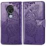 Mobigear Butterfly Nokia 7.2 Lompakkokotelo + Setelitasku - Violetti