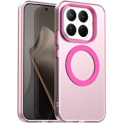 Mobigear Shockproof Xiaomi 15T Pro MagSafe Funda Plástico rígido Carcasa - Rosa