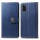 Mobigear Snap Button Samsung Galaxy A41 Cover a libro portafoglio - Blu