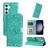 Mobigear Sunflower Samsung Galaxy S24 Plus Pungetui med Seddelrum - Grøn