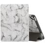Mobigear Tri-Fold Marble iPad 5 (2017) Lompakkokotelo + Kynänpidike - Harmaa