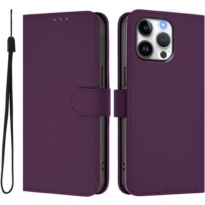 Mobigear Urban Wallet iPhone 16 Pro Max Pungetui med Seddelrum - Lilla
