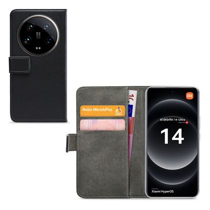 Mobilize Classic Gelly Wallet Xiaomi 14 Ultra Capa livro Carteira - Preto