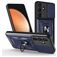 Mobigear Armor Ring Cam Slide Samsung Galaxy S26 FE Hard Case Back cover Shockproof with Ring Holder and Camera Slider - Blue