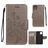 Mobigear Flowers iPhone 11 Funda tipo libro Cartera - Gris