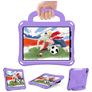 Mobigear Football iPad Air 11 pollici (2025) Schiuma EVA Back cover + Tracolla + Supporto - Viola