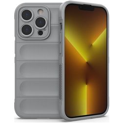 Mobigear Bumpy iPhone 14 Pro Joustava TPU Suojakuori - Harmaa
