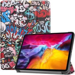 Mobigear Tri-Fold iPad Pro 11 polegadas (2021) Capa livro - Graffiti