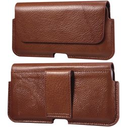 Mobigear Deluxe Belt Pouzdro na opasek (max 17,7 cm x 8,5 cm) - Brašna na opasek - Holster - Hnědá