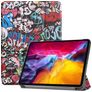 Mobigear Tri-Fold iPad Pro 11 palců (2021) Knížkové pouzdro - Graffiti