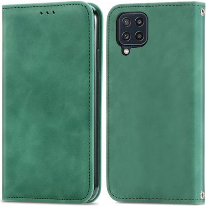 Mobigear Retro Slim Samsung Galaxy M32 4G Wallet case - Green