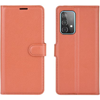 Mobigear Classic Samsung Galaxy A52s 5G Wallet case - Cognac