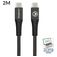 Mobilize Strong Nylon USB-C – USB-C Kaapeli 2 m - Musta