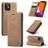 CaseMe 013 iPhone 12 Mini Wallet case - Brown