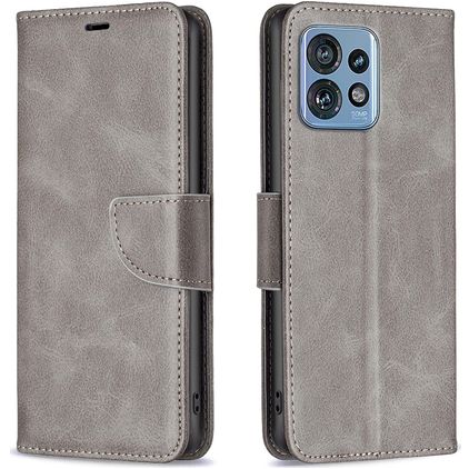 Mobigear Excellent Motorola Edge 40 Pro Funda tipo libro Cartera - Gris