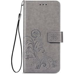 Mobigear Clover Samsung Galaxy A32 4G Wallet case - Grey