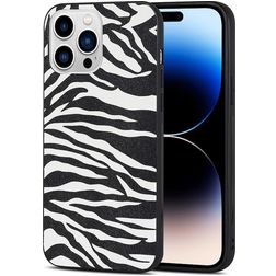 Mobigear Safari iPhone 14 Pro TPU flexible Carcasa - Zebra
