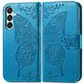 Mobigear Butterfly Samsung Galaxy M15 Wallet case - Blue