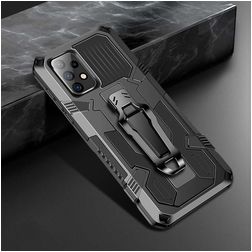 Mobigear Armor Stand Samsung Galaxy A52 Hardcase Back cover Antiurto con supporto - Nero