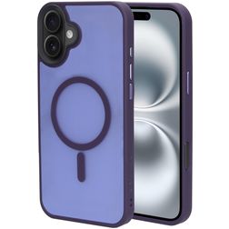 Mobiparts Hardcover iPhone 16 Plus MagSafe Hardcase Back cover - Satin Purple