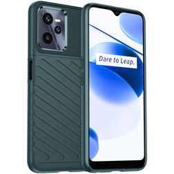 Mobigear Groove Realme C35 Flexibilní TPU Zadní kryt - Zelená