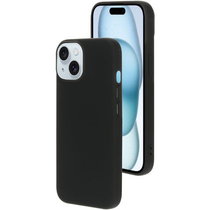 Mobiparts iPhone 15 Silicone Capa traseira - Preto