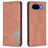 Mobigear Rhombus Slim Google Pixel 10a Cover a libro - Marrone