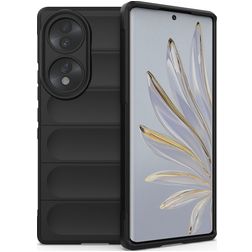 Mobigear Bumpy HONOR 70 TPU flexible Carcasa - Negro
