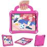 Mobigear Football iPad Air 11 polegadas (2025) Espuma EVA Capa traseira + Alça de ombro + Suporte - Magenta