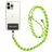 Mobigear Lanyard Universel justerbar mobilsnor - Sort / Grøn