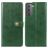 Mobigear Snap Button Samsung Galaxy S21 Plus Knížkové pouzdro Peněženka - Zelená