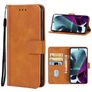 Mobigear Wallet Motorola Edge S30 Funda tipo libro Cartera - Marrón