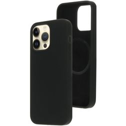 Mobiparts iPhone 14 Pro Max Silikone MagSafe Bagsidecover - Sort