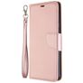 Mobigear Litchi Luxury Wallet Book Case Rose Gold Samsung Galaxy A21