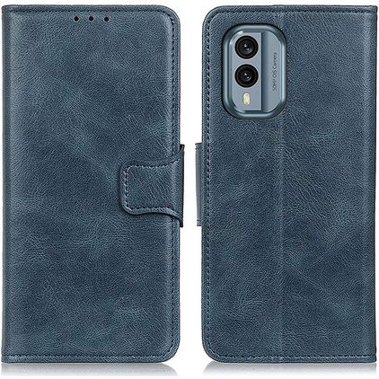 Mobigear Classy Nokia X30 Pungetui med Seddelrum - Blå