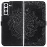 Mobigear Mandala Samsung Galaxy S21 FE Cover a libro portafoglio - Nero