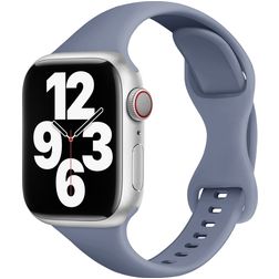 Mobigear Sport Slim Silikone Apple Watch Urrem Stiftlukning - 49/46/45/44 mm - Lavendel