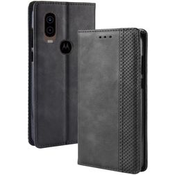 Mobigear Sensation Motorola One Vision Lompakkokotelo + Setelitasku - Musta