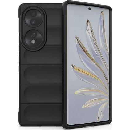 Mobigear Bumpy HONOR 70 Flexible TPU Back cover - Black