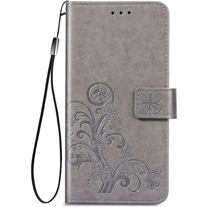 Mobigear Clover Samsung Galaxy A32 4G Wallet case - Grey