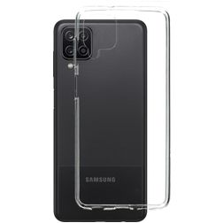 Mobiparts Classic Gennemsigtig Samsung Galaxy A12 Fleksibel TPU Bagsidecover - Gennemsigtig