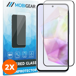 Mobigear Premium Samsung Galaxy A36 Glas Skærmbeskytter - Case Friendly - Sort (2-pak)
