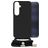 Mobilize Lanyard Gelly Samsung Galaxy A25 TPU flexível Capa com cordão - Preto