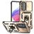 Mobigear Armor Ring Cam Slide Samsung Galaxy A54 Hard Case Back cover Shockproof with Ring Holder and Camera Slider - Gold