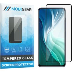 Mobigear Premium Xiaomi Mi 11i Tempered Glass Screen Protector - Case Friendly - Black