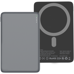 Powerbanka Valenta Ultra Slim Single USB-C 5 000 mAh 15W - Kompatibilní s MagSafe - Šedá