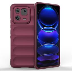 Mobigear Bumpy Xiaomi 13 Pro Joustava TPU Suojakuori - Viininpunainen