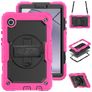 Mobigear SureGrip Xtreme Samsung Galaxy Tab A11 Capa Plástico rígido / Silicone Capa traseira + Alça de ombro + Suporte - Rosa