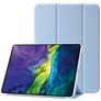 Mobigear Tri-Fold Gel iPad 11 (2025) TPU / Leatherette Wallet case - Blue