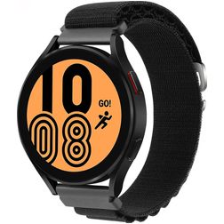 Mobigear Alpine Nylon Smartwatch Armband Spänne - 20 mm - Svart